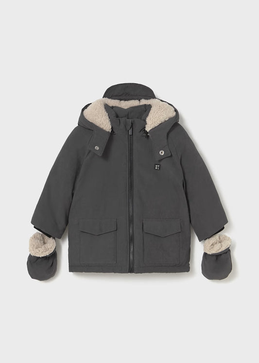 Chaquetón con manoplas bebé