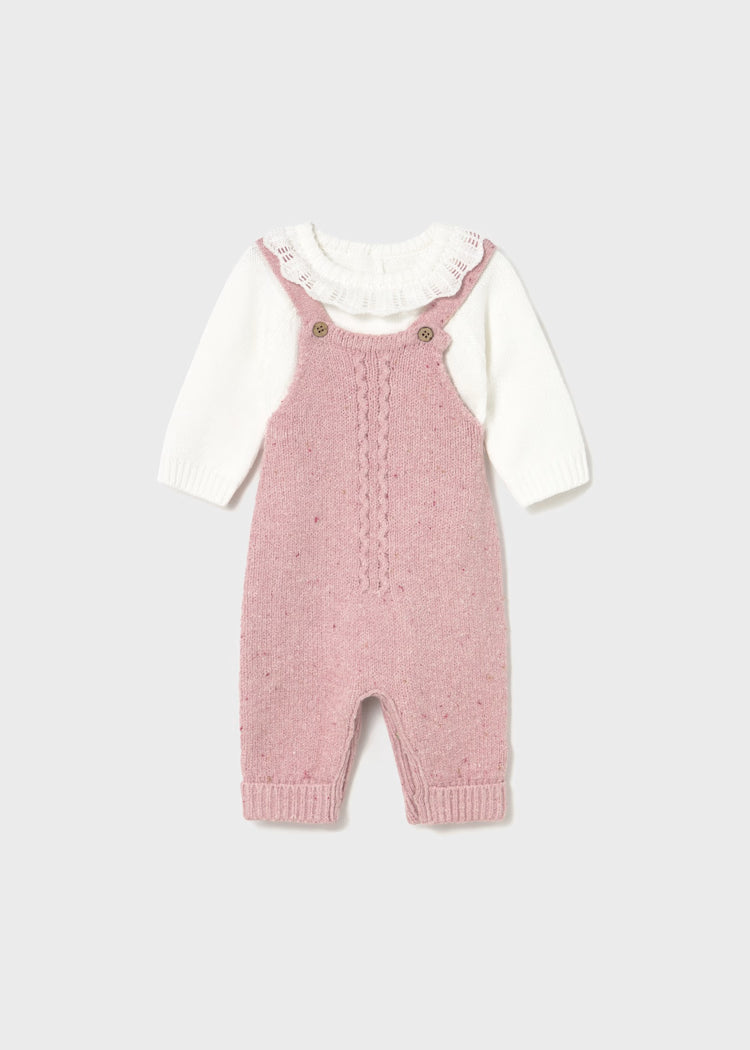 Conjunto peto y jersey recién nacida