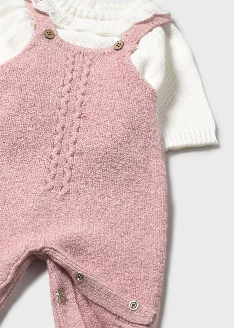 Conjunto peto y jersey recién nacida