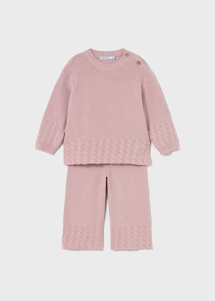 Conjunto tricot bebé