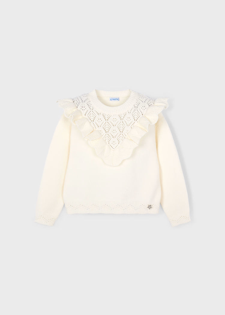 Jersey tricot calados niña