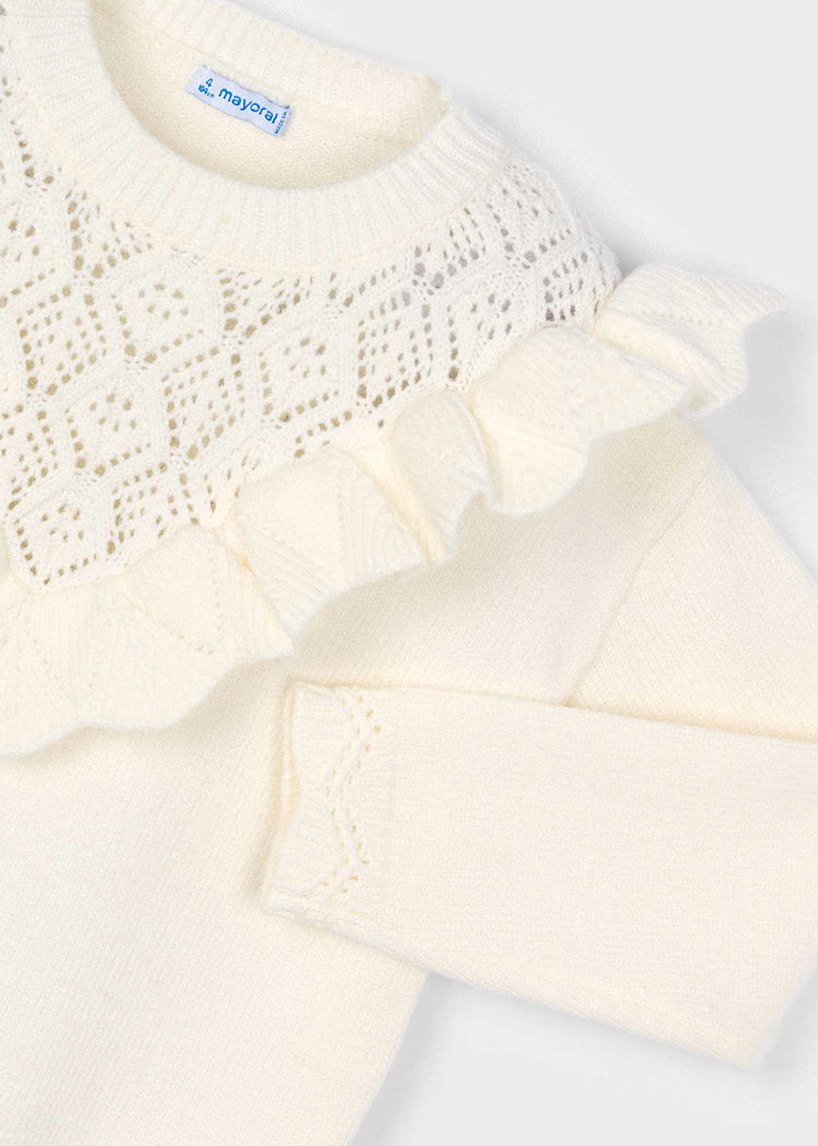 Jersey tricot calados niña