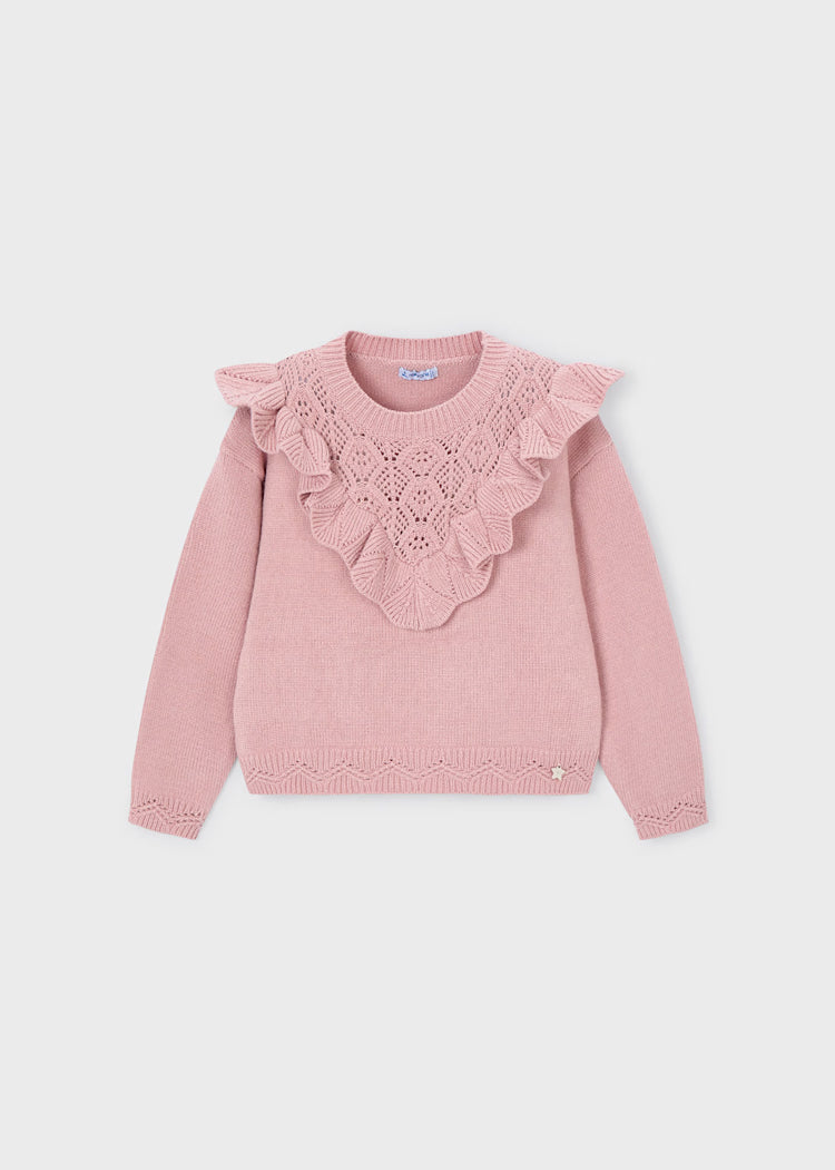 Jersey tricot calados niña