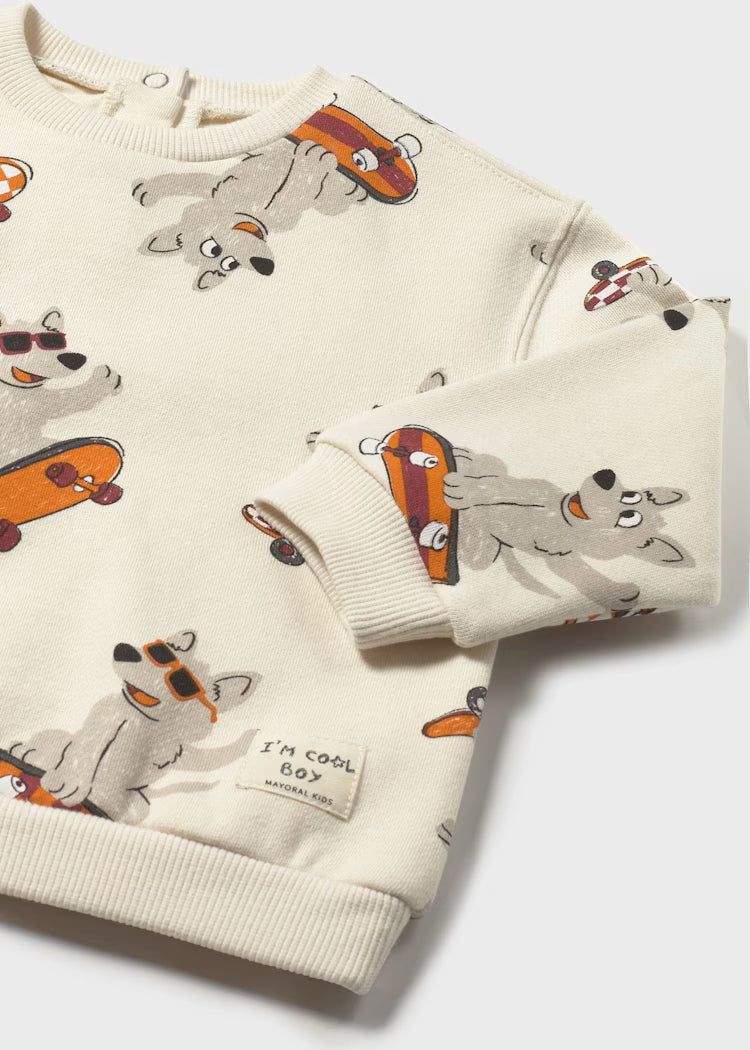 Sudadera estampada bebé