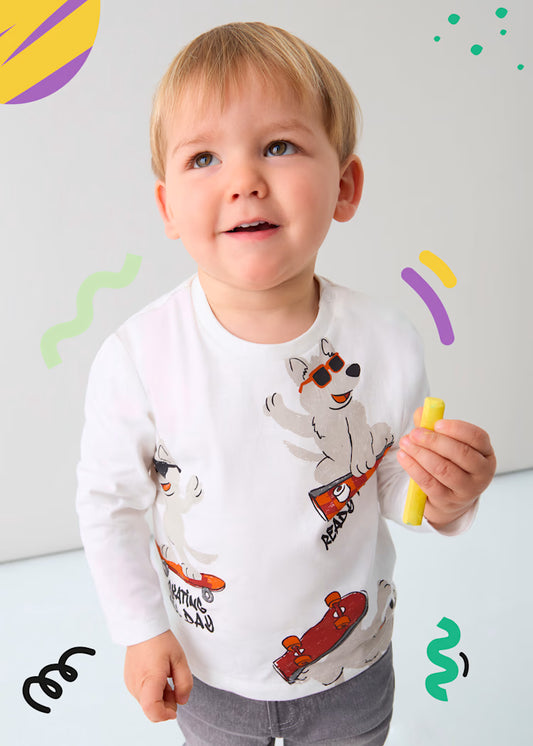 Camiseta animales bebé