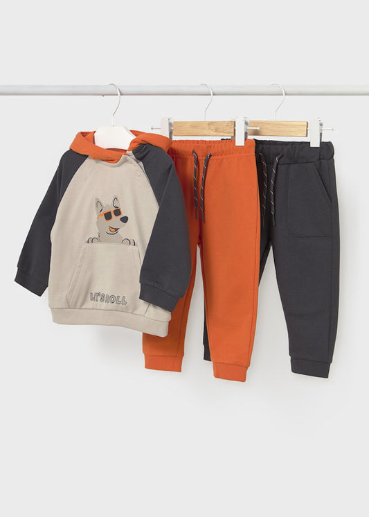 Chándal 2 pantalones combinado bebé