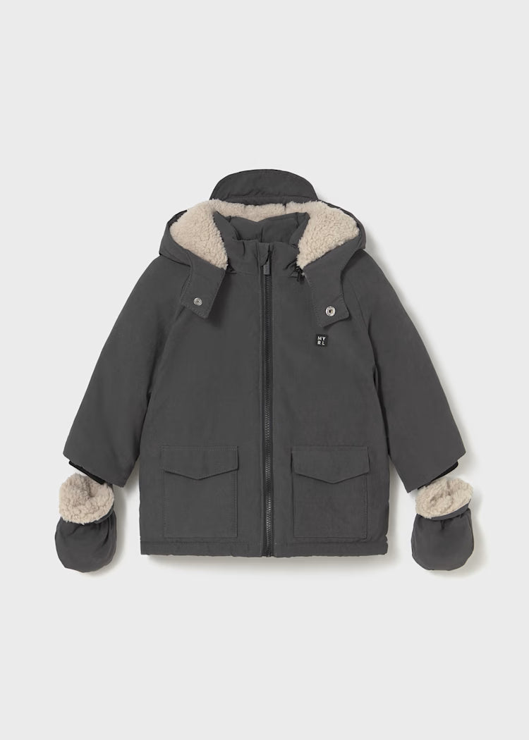 Chaquetón con manoplas bebé