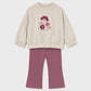 Conjunto legging campana y sudadera bebé