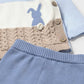 Conjunto pantalón y jersey tricot recién nacido