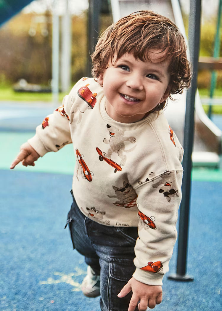 Sudadera estampada bebé