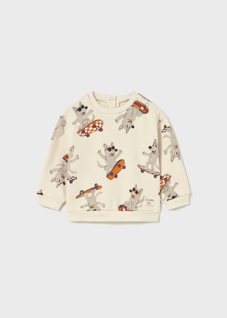 Sudadera estampada bebé