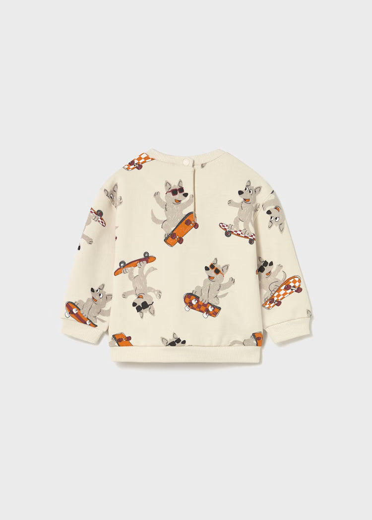 Sudadera estampada bebé