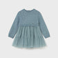Vestido combinado tricot bebé