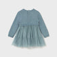 Vestido combinado tricot bebé