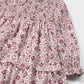 Vestido terciopelo con volantes bebé
