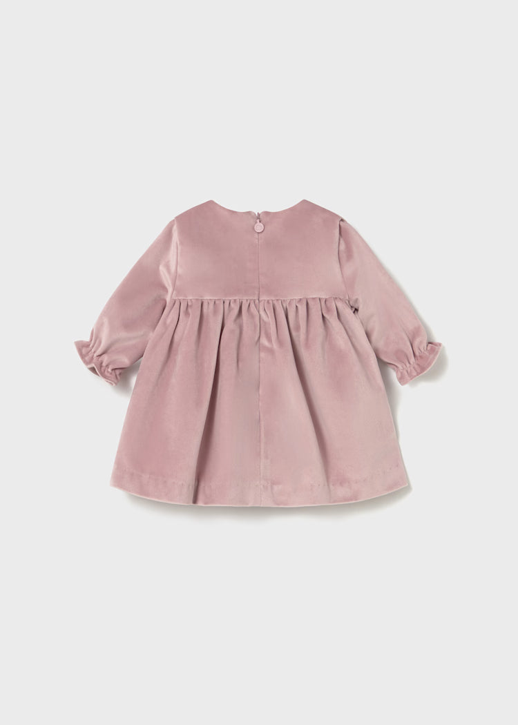Vestido terciopelo recién nacida