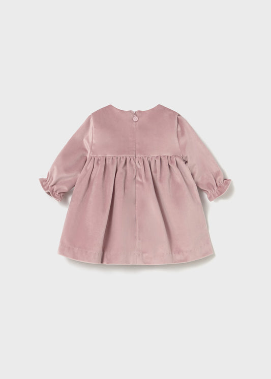 Vestido terciopelo recién nacida