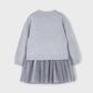 Vestido tricot combinado niña