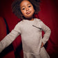 Vestido tricot lazo niña