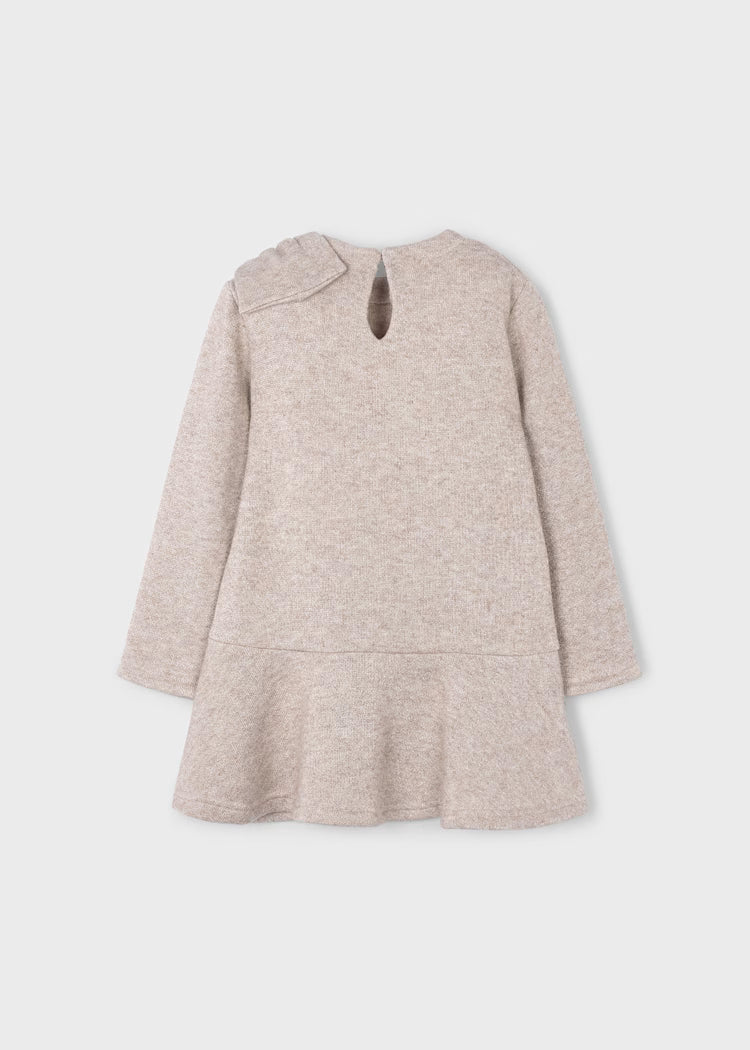 Vestido tricot lazo niña